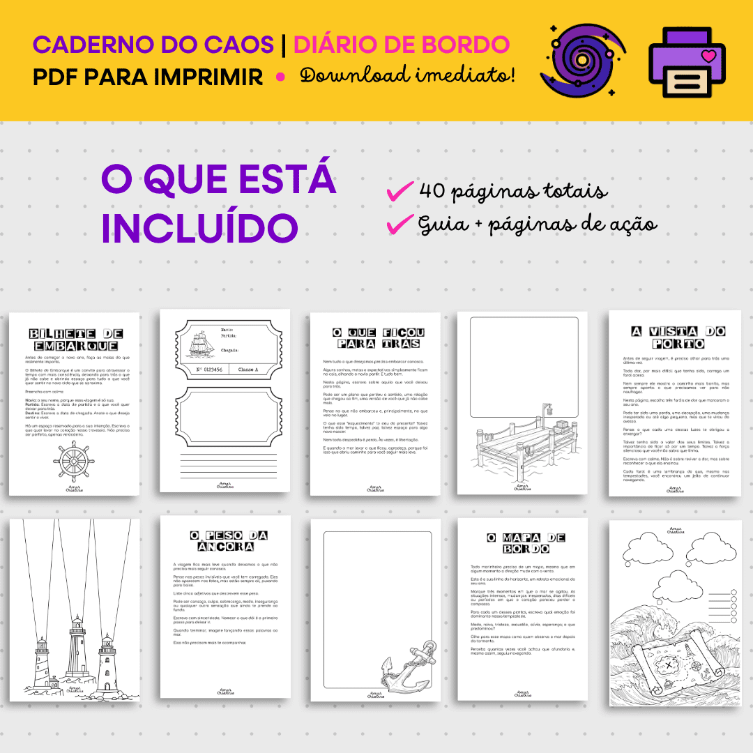 Caderno do Caos | Diário de Bordo - 40 pag. - Image 3
