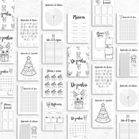 Bullet Journal Rena Dezembro 2025 – Planner Rena para Imprimir (PDF) | Português e Inglês - Image 5