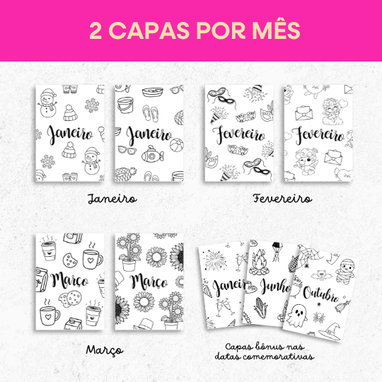 Bullet Journal Mega Pack 2026 – Planner 2026 para Imprimir (PDF) e Digital | Português e Inglês - Image 5